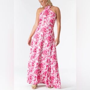 Floral Pink Maxi Dress